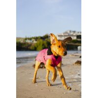 DRYROBE Waterproof Dog Coat Pink Black M