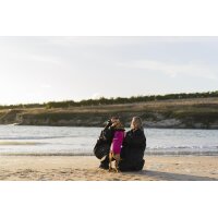 DRYROBE Waterproof Dog Coat Pink Black M