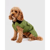 DRYROBE Dog Coat Hundemantel Dunkelgrün Schwarz XS
