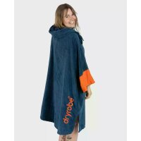 DRYROBE Fullzip Handtuchmantel Baumwolle Blau M