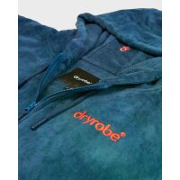 DRYROBE Fullzip Handtuchmantel Baumwolle Blau L