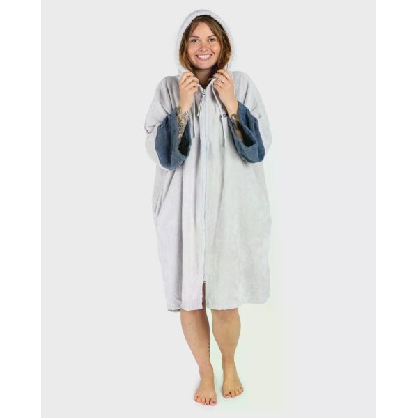 DRYROBE Fullzip Handtuchmantel Baumwolle Cloud S