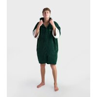 DRYROBE Fullzip Handtuchmantel Baumwolle Grün M