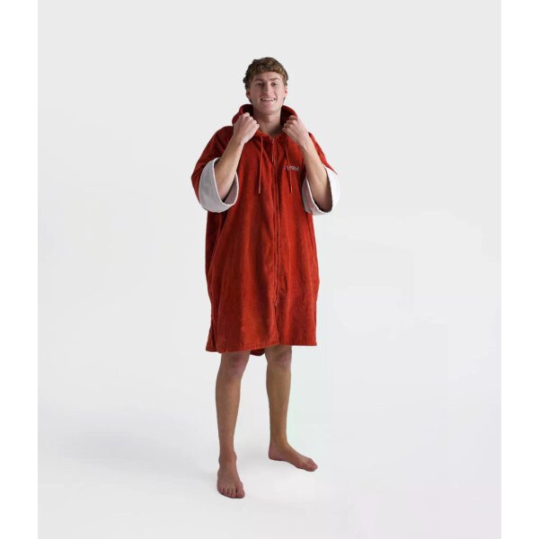 DRYROBE Fullzip Towel Robe Organic Cotton Orange S