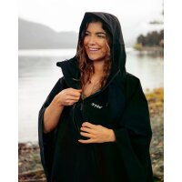 DRYROBE Regen-Poncho wasserdicht Schwarz unisize