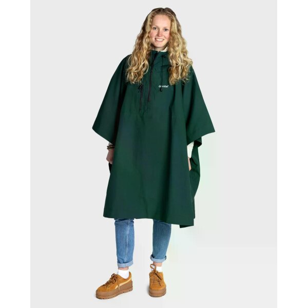 DRYROBE Regen-Poncho wasserdicht Grün unisize
