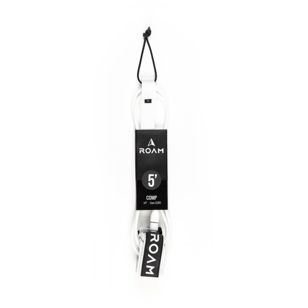 ROAM Surfboard Leash Comp 5.0 Weiss