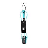 ROAM Surfboard Leash Comp 5.0 Lite Teal