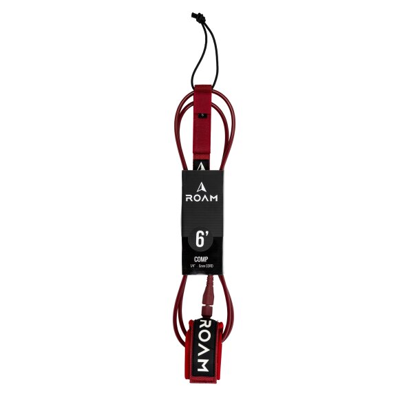 ROAM Surfboard Leash Comp 6.0 Dark Red