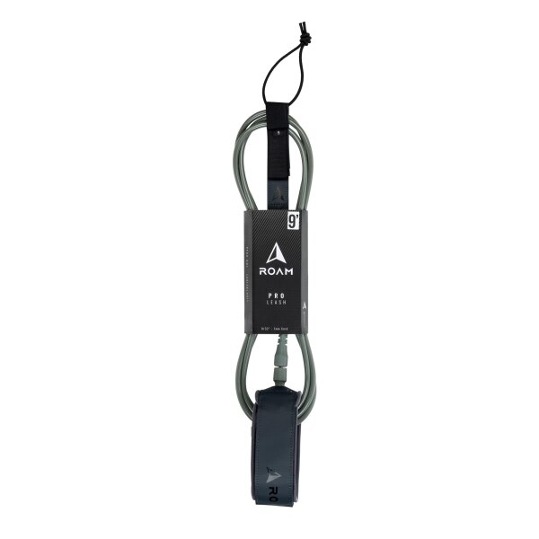 ROAM Surfboard Leash PRO 9.0 Knie Grau