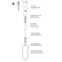 ROAM Surfboard Leash PRO 9.0 Knie Dunkelrot