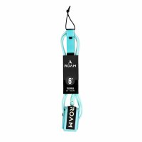 ROAM Surfboard Leash Premium 6.0 Lite Teal