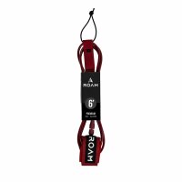 ROAM Surfboard Leash Premium 6.0 Dunkelrot