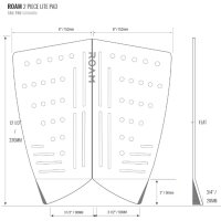 ROAM Footpad Deck Lite Traction Pad 2 tlg Sand