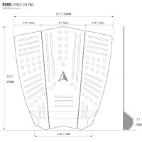 ROAM Footpad Deck Lite Traction Pad 3 tlg Sand