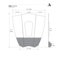 ROAM Footpad Deck Grip Traction Pad 3 tlg Rot