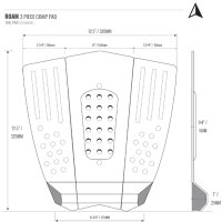 ROAM Footpad Deck Grip Traction Comp Pad Red