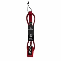 ROAM Surfboard Leash Premium 9.0 Knie Dunkelrot
