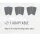 ROAM Footpad Deck Grip Traction Pad 2+1 gray