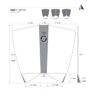 ROAM Footpad Deck Grip Traction Pad 2+1 Seagreen