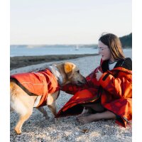 DRYROBE Dog Coat Hundemantel Burnt Orange M