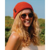 DRYROBE Waffle Beanie Strickmütze Blunt Orange