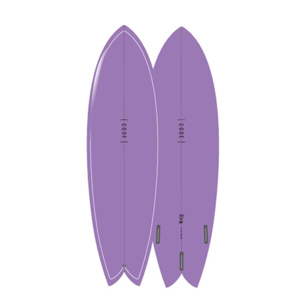 Surfboard CODE Polyester Best Fish Forever 7.2 tin