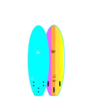 GO Surfboard Safety Soft Pro 5.6 Blue Rainbow