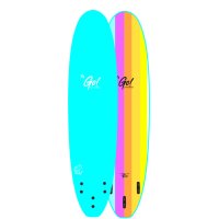 GO Surfboard Safety Soft Pro 8.0 Blue Rainbow