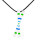 Silver+Surf necklace Ski L Cross Circle