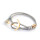 Silver+Surf bracelet  L Ancor Pure gold plated
