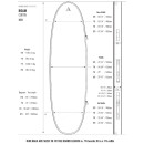 ROAM Boardbag Surfboard Coffin 7.6 Doppel Triple