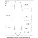ROAM Boardbag Surfboard Coffin 8.6 Double Triple