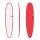 Surfboard TORQ Epoxy TET 8.6 Longboard Rot Pinline
