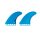 ROAM Twin Fin Set Medium one tab Teal