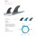 ROAM Twin Fin Set Medium one tab Teal