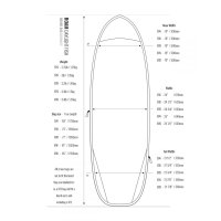 ROAM Boardbag Surfboard Daylight Fish 5.4 PLUS