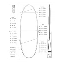 ROAM Boardbag Surfboard Tech Bag Fish 5.4 PLUS