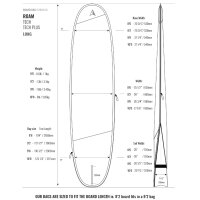 ROAM Boardbag Surfboard Tech Bag Long 9.6 PLUS