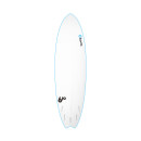 Surfboard TORQ Softboard 6.10 Mod Fish Blau
