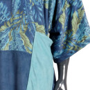 MADNESS Change Robe Poncho Unisize Blue Leaf Duo