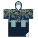 MDNS Change Robe Surf Poncho Unisize Blue Leaf Duo