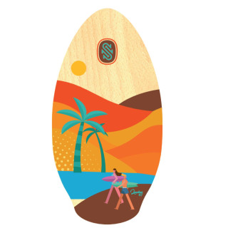 Skim Board Kinder Surfboard Surfbrett aus Pappelholz 76 cm 30 "Inch 