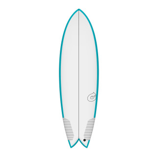 Surfboard TORQ TEC Twin Fish 6.0 Rail T&uuml;rkis