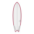 Surfboard TORQ TEC BigBoy Fish 6.10 Rail Berry